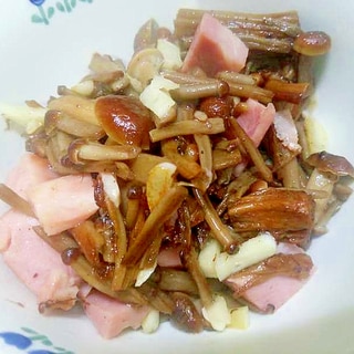 かきの木茸ベーコン炒め/にんにく風味